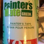 painter's tape used by painters when painting interior of a room or house