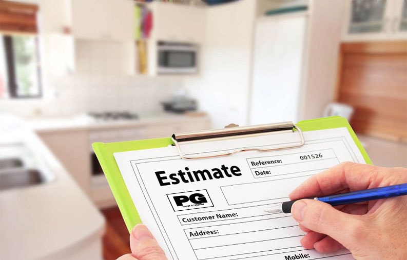 Painting Estimate Form from PG PAINT & DESIGN House Painters in Ottawa