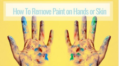 how to remove paint on hands or skin