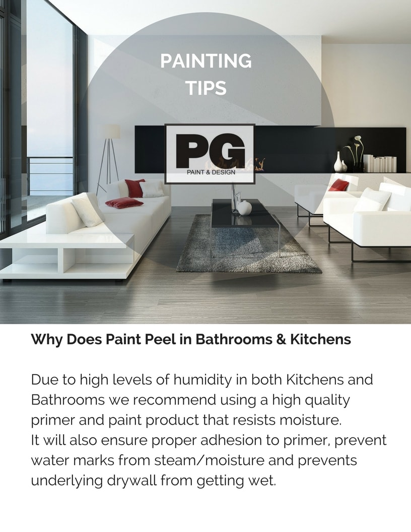 why does paint peel is explained in painting tips from PG Paint & Design Ottawa house painters