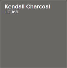 interior paint colour sample kendall charcoal hc-166 from benjamin moore paints
