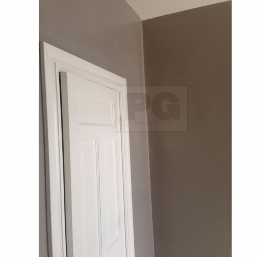 interior painting with gray paint from painters in Ottawa PG PAINT & DESIGN