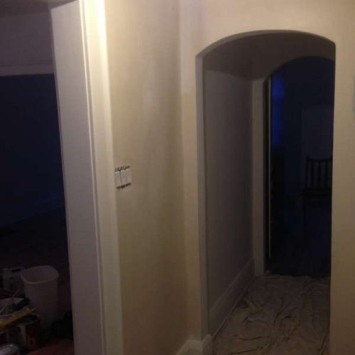 interior painting of front entrance hallway corridor in a house in The Glebe Ottawa