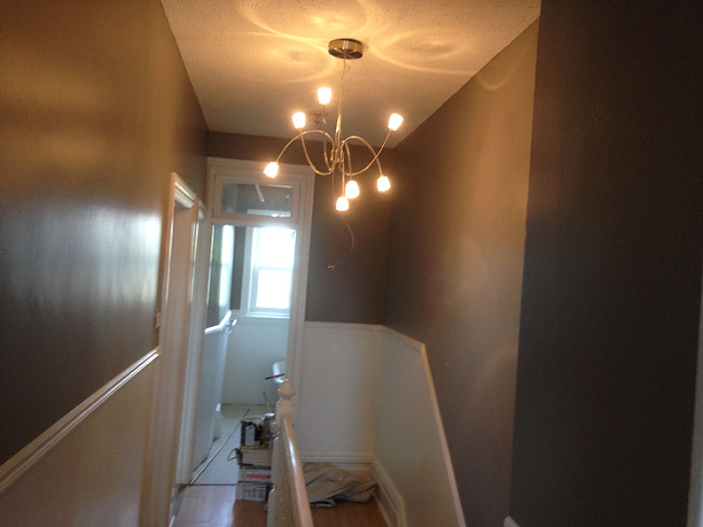 interior painting of hallway by Ottawa painters PG PAINT & DESIGN